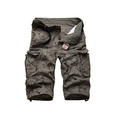 2021 Summner Cotton Mens Cargo Shorts Fashion Camouflage Male Shorts Multi-Pocket Casual Camo Outdoors Short Pants