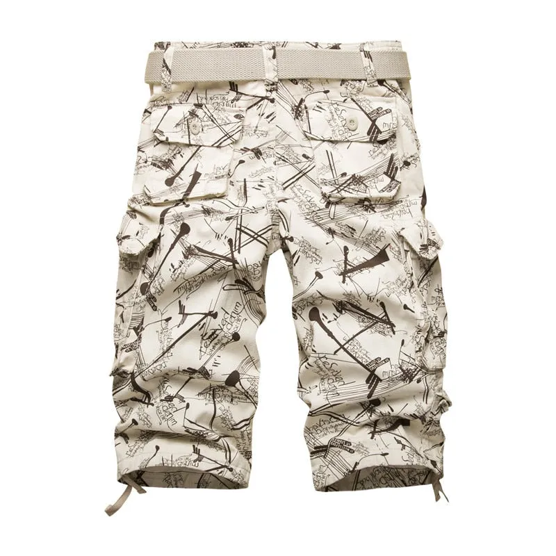 2021 Summner Cotton Mens Cargo Shorts Fashion Camouflage Male Shorts Multi-Pocket Casual Camo Outdoors Short Pants