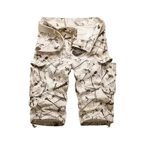 2021 Summner Cotton Mens Cargo Shorts Fashion Camouflage Male Shorts Multi-Pocket Casual Camo Outdoors Short Pants