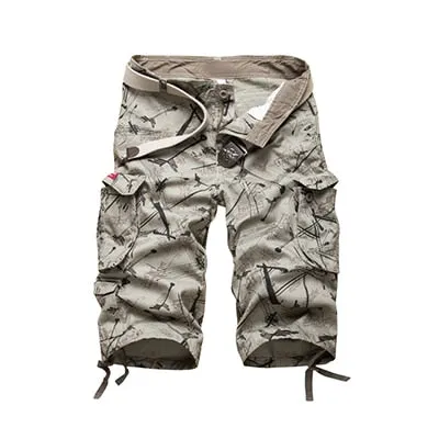 2021 Summner Cotton Mens Cargo Shorts Fashion Camouflage Male Shorts Multi-Pocket Casual Camo Outdoors Short Pants