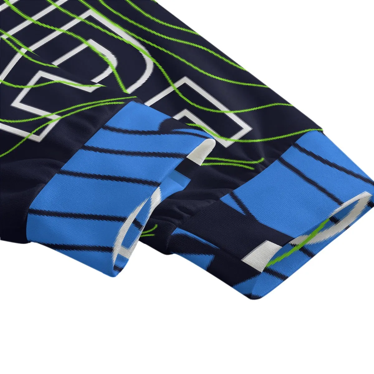 All-Over Print Men's Sweatpants With Waistband240 blue  surf print