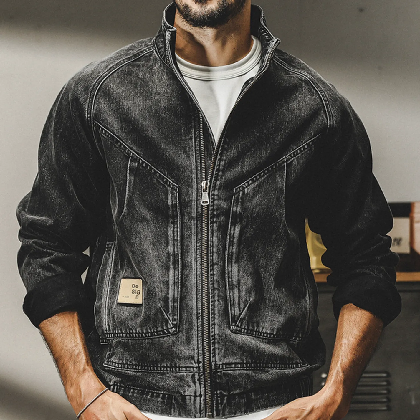 American Retro Denim Jacket P0772