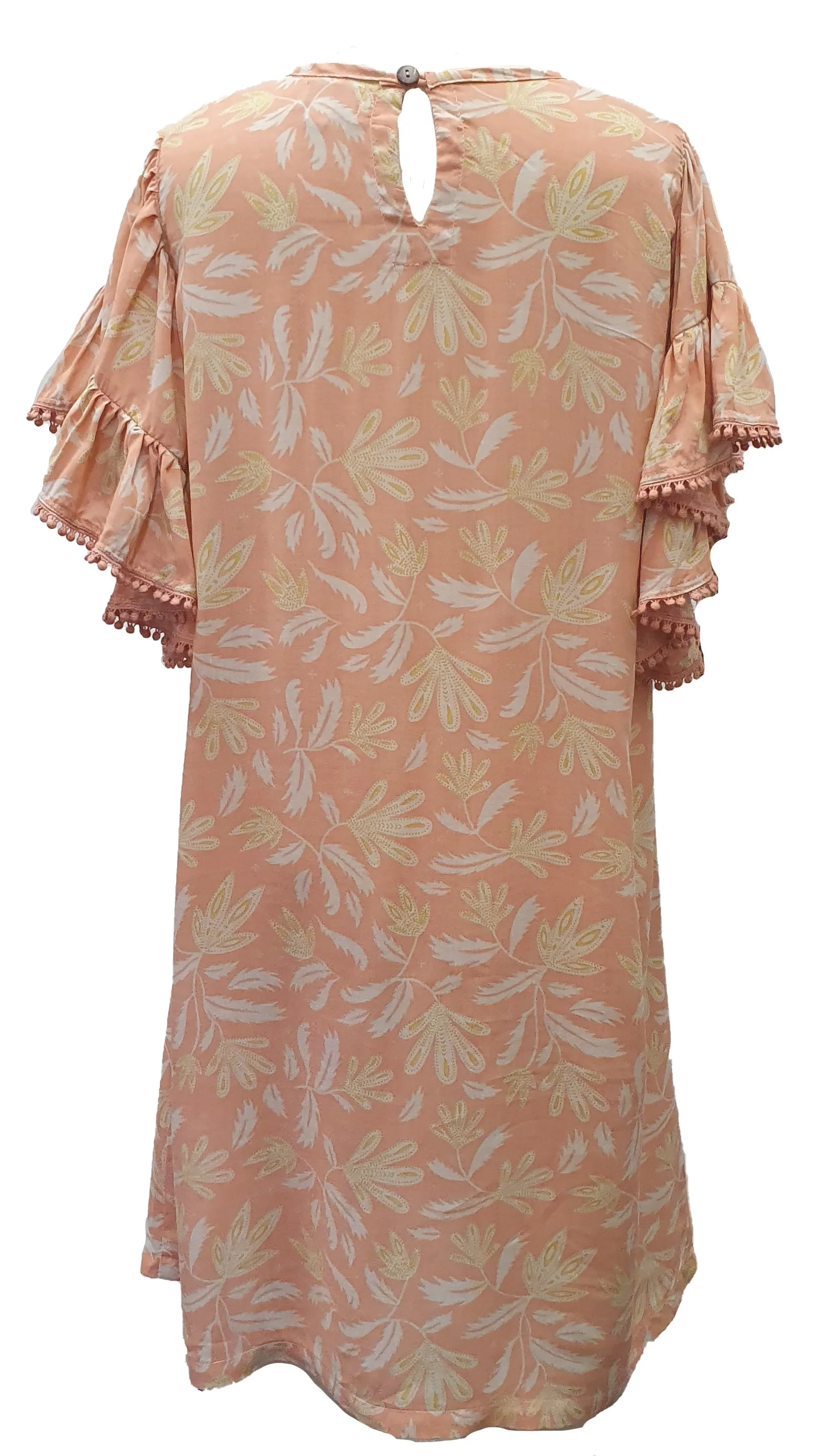 Angel Sleeve Dress - Dusty Pink