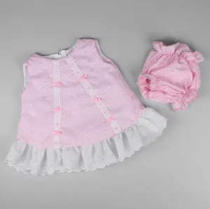 Baby Girl Dress and Knickers Outfit - Pink