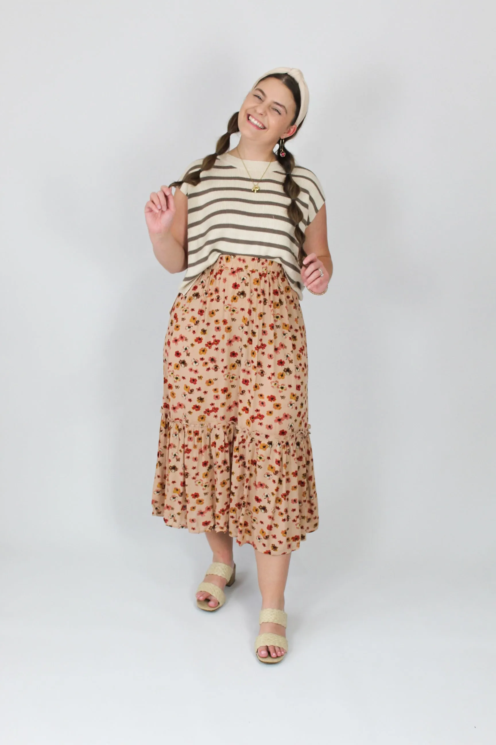 Beautiful Day Midi Skirt