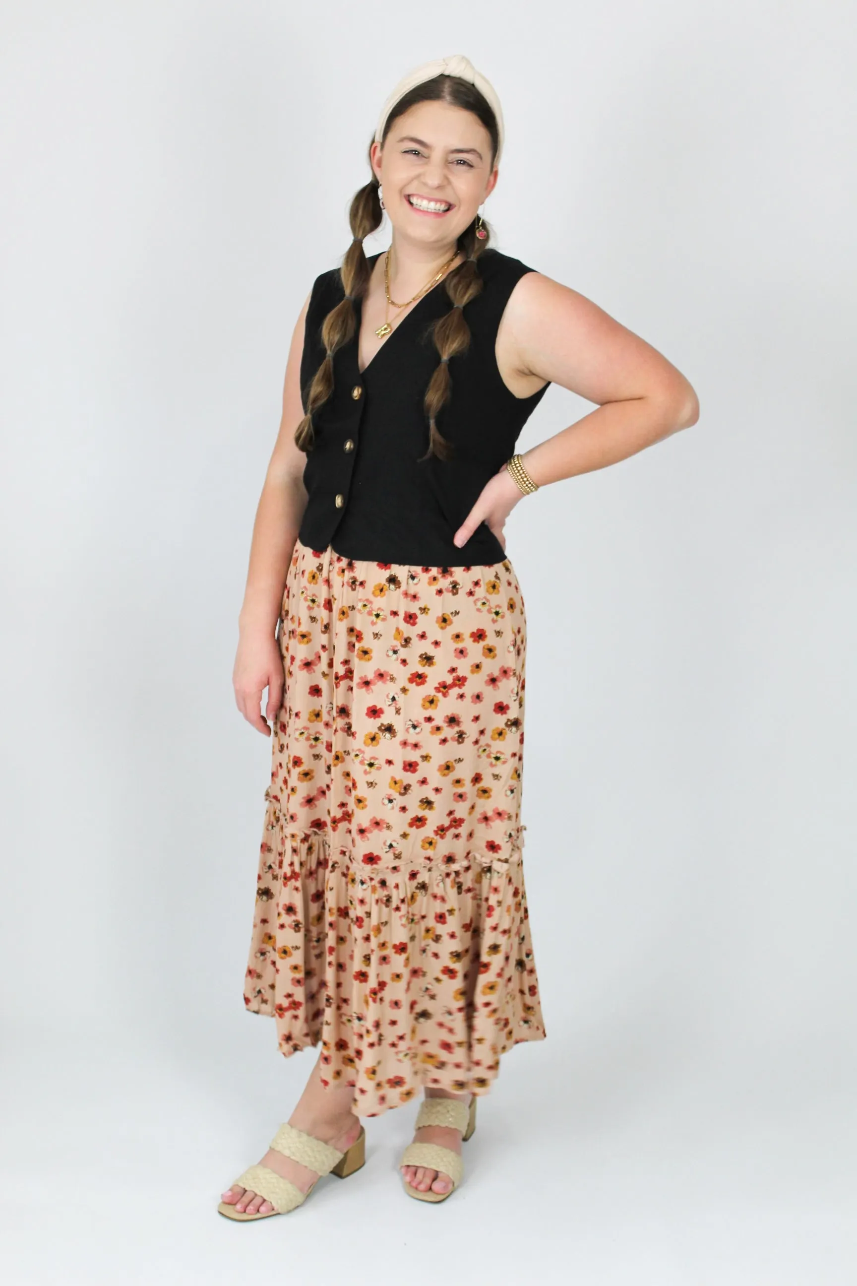 Beautiful Day Midi Skirt