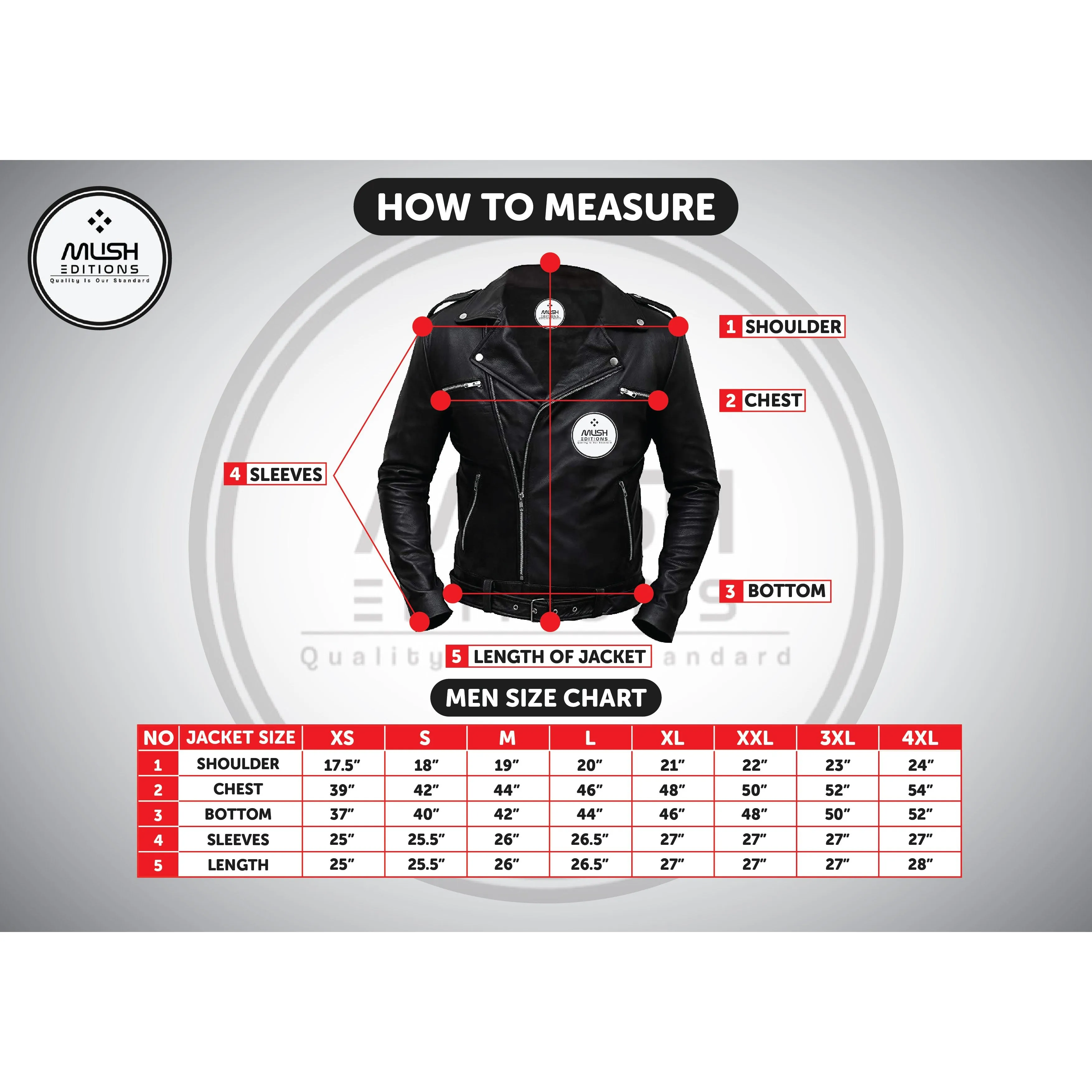 Black Leather Bomber Jacket for Men