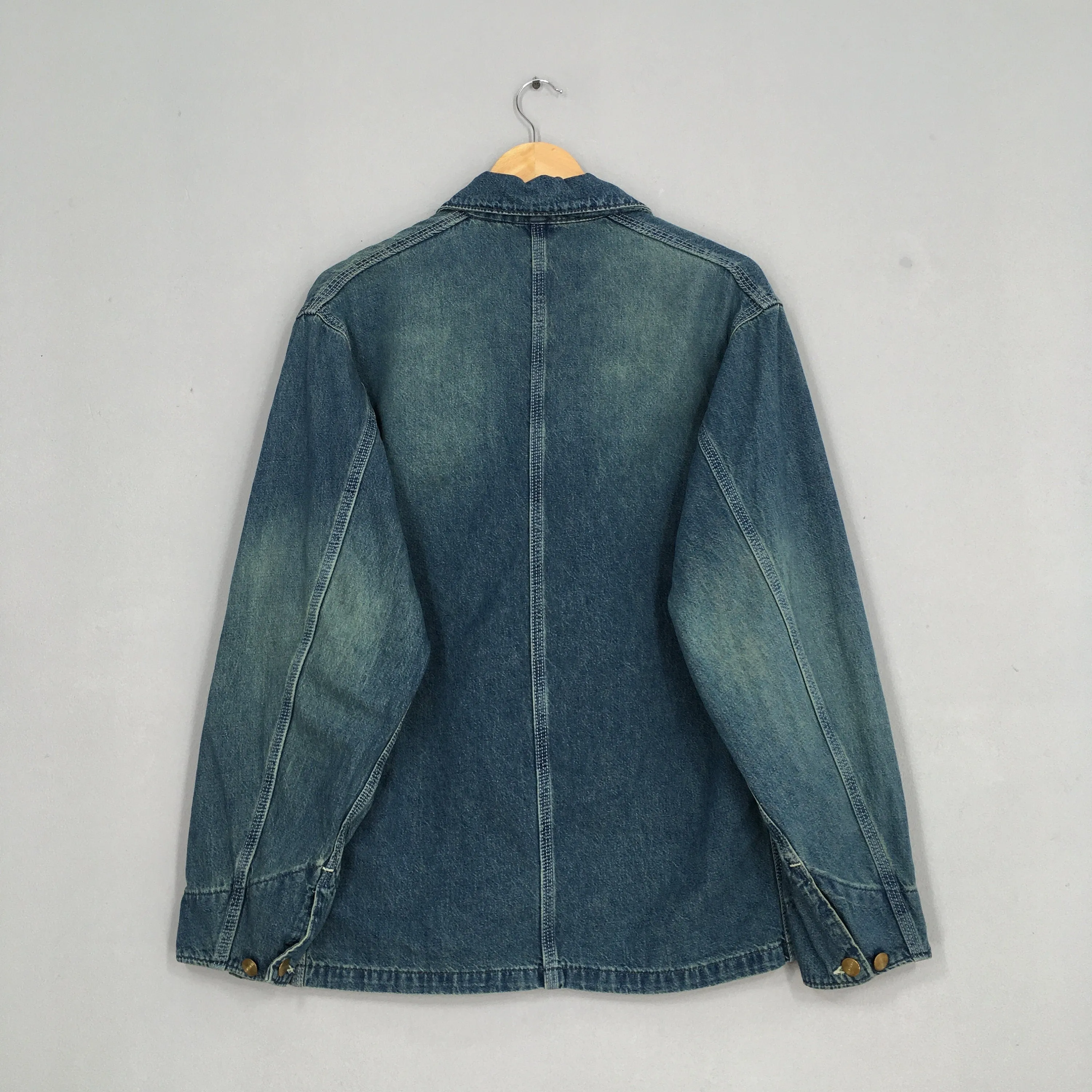 Carhartt Denim Jeans Workwear Jacket Large