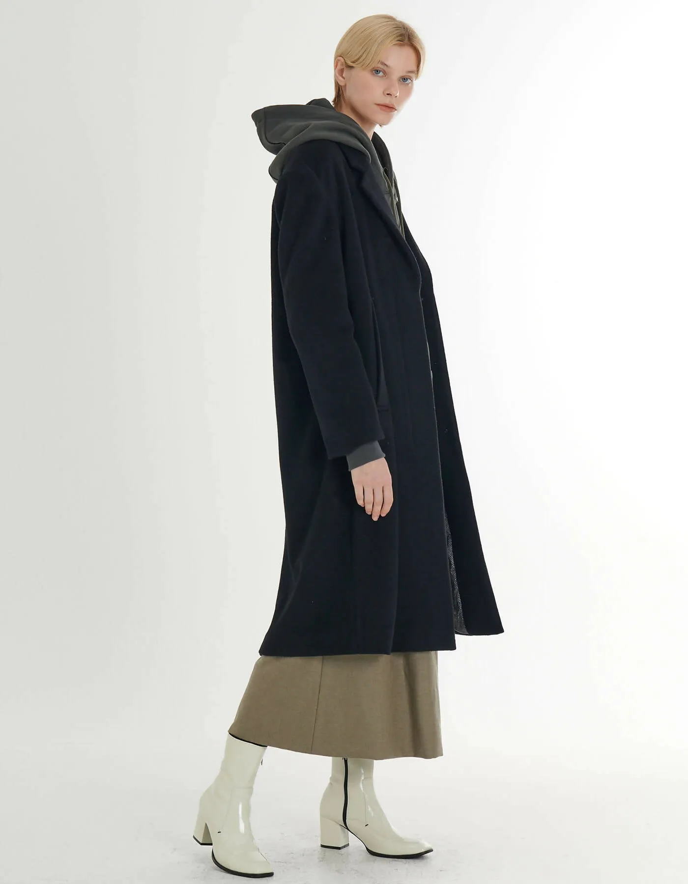 Cashmere Loose Fit H-Line Coat