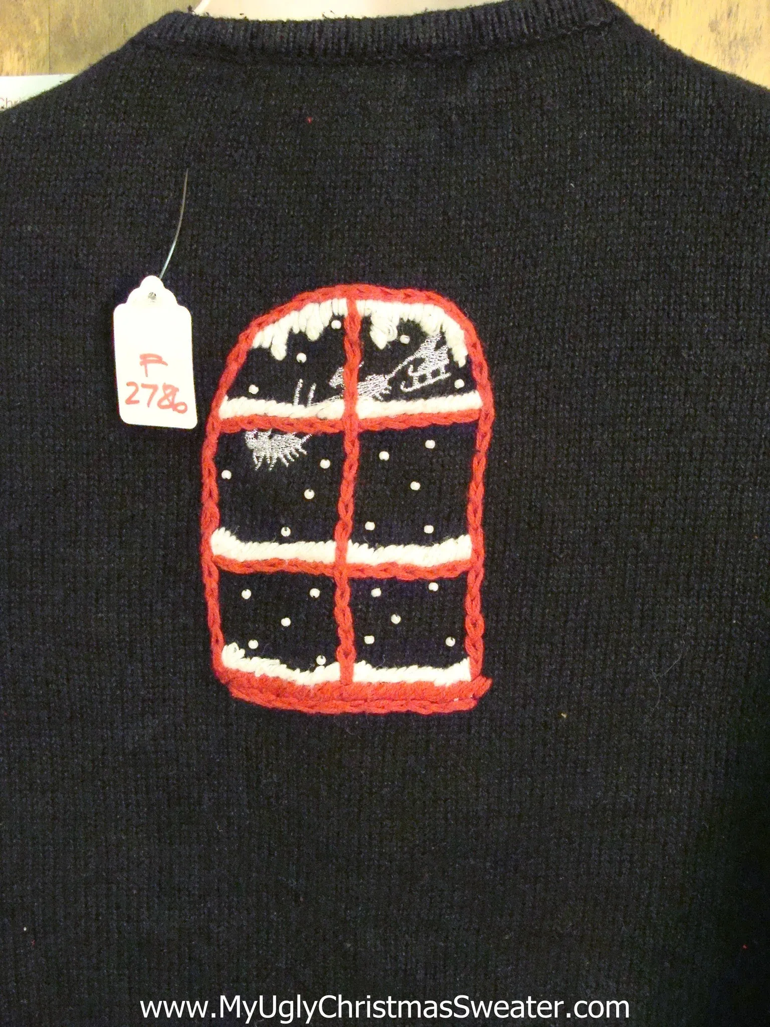 Creapy Peekaboo Santa Ugly Christmas Sweater