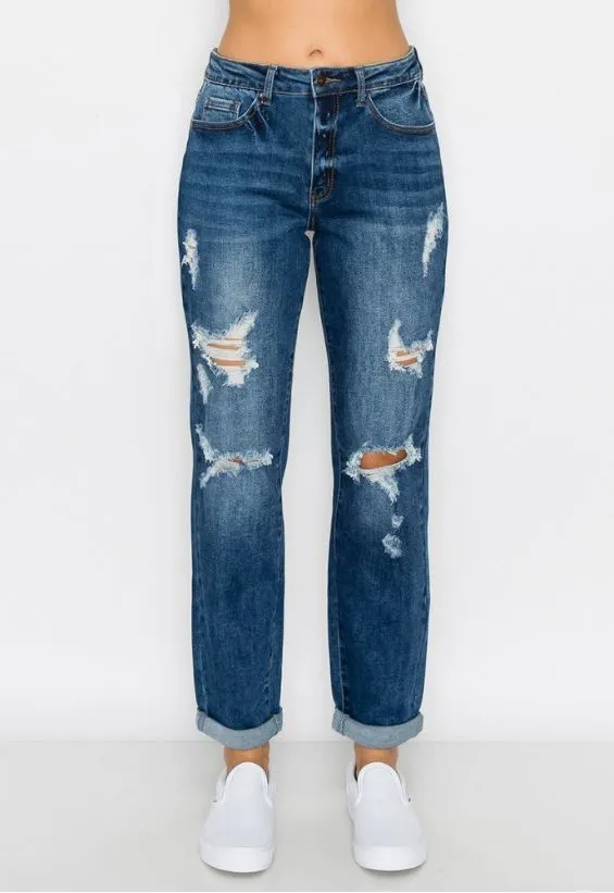 CUFF BOYFRIEND JEANS