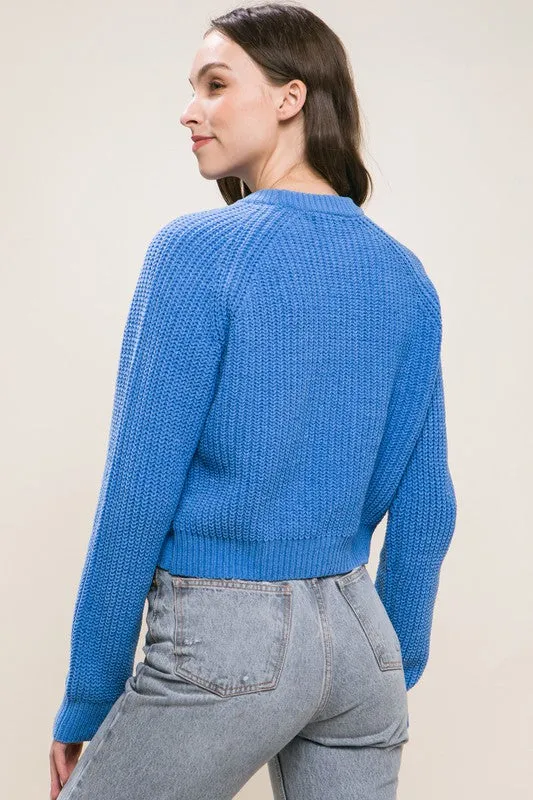 Cut Out Knit Sweater