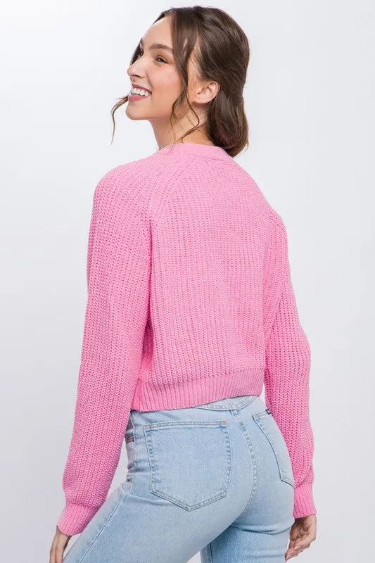 Cut Out Knit Sweater