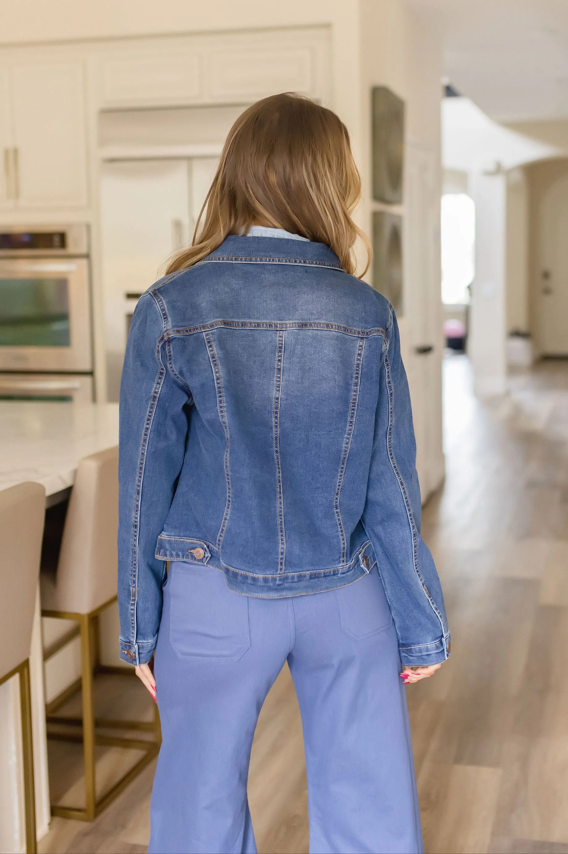 Deanna Denim Jacket Dark Wash