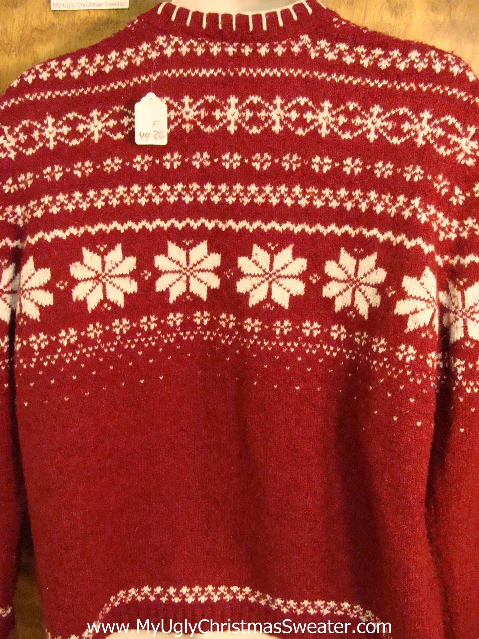 Dueling Polar Bears 2sided Cute Xmas Sweater