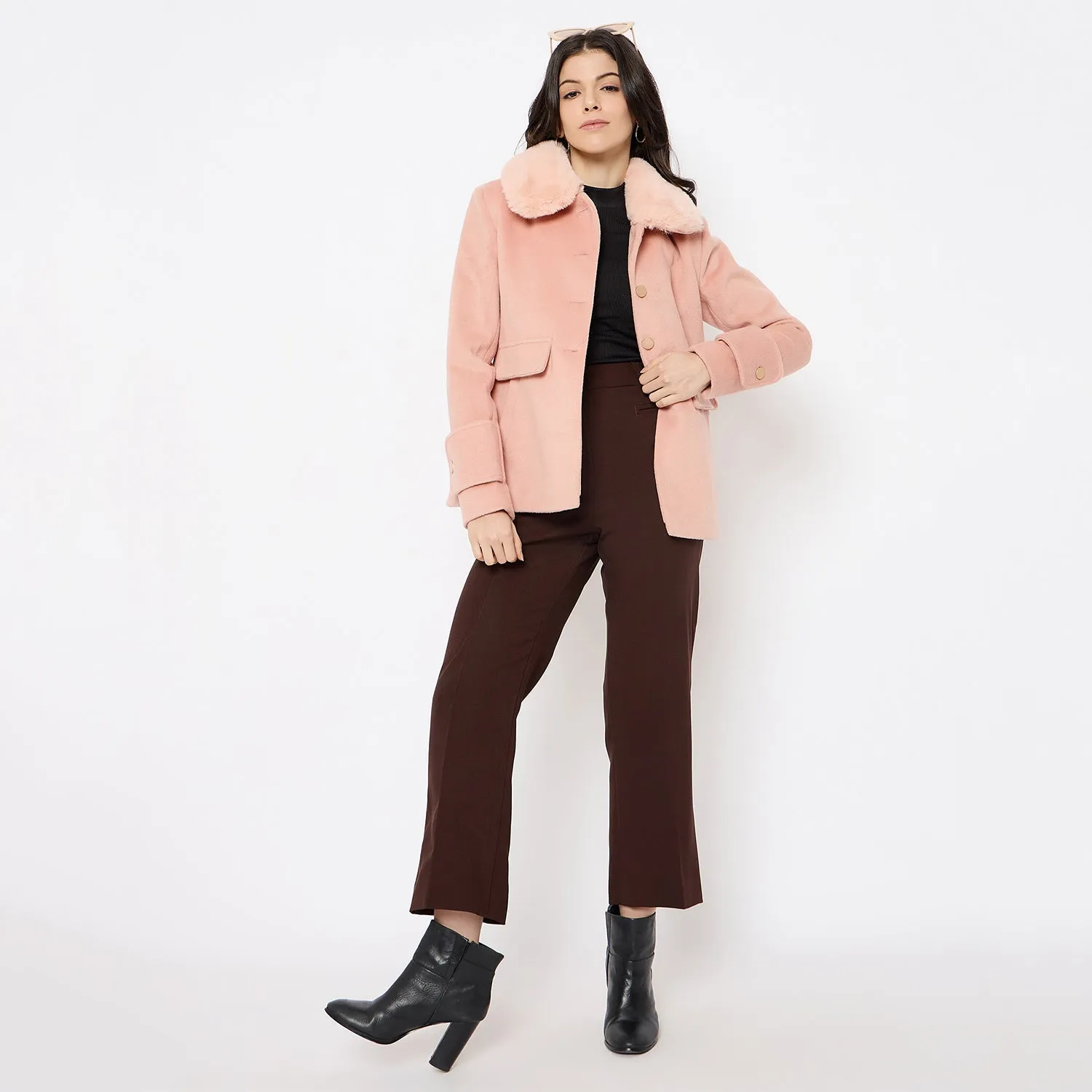 Duke Stardust Women Full Sleeve Long Coat (SDZ4177C)
