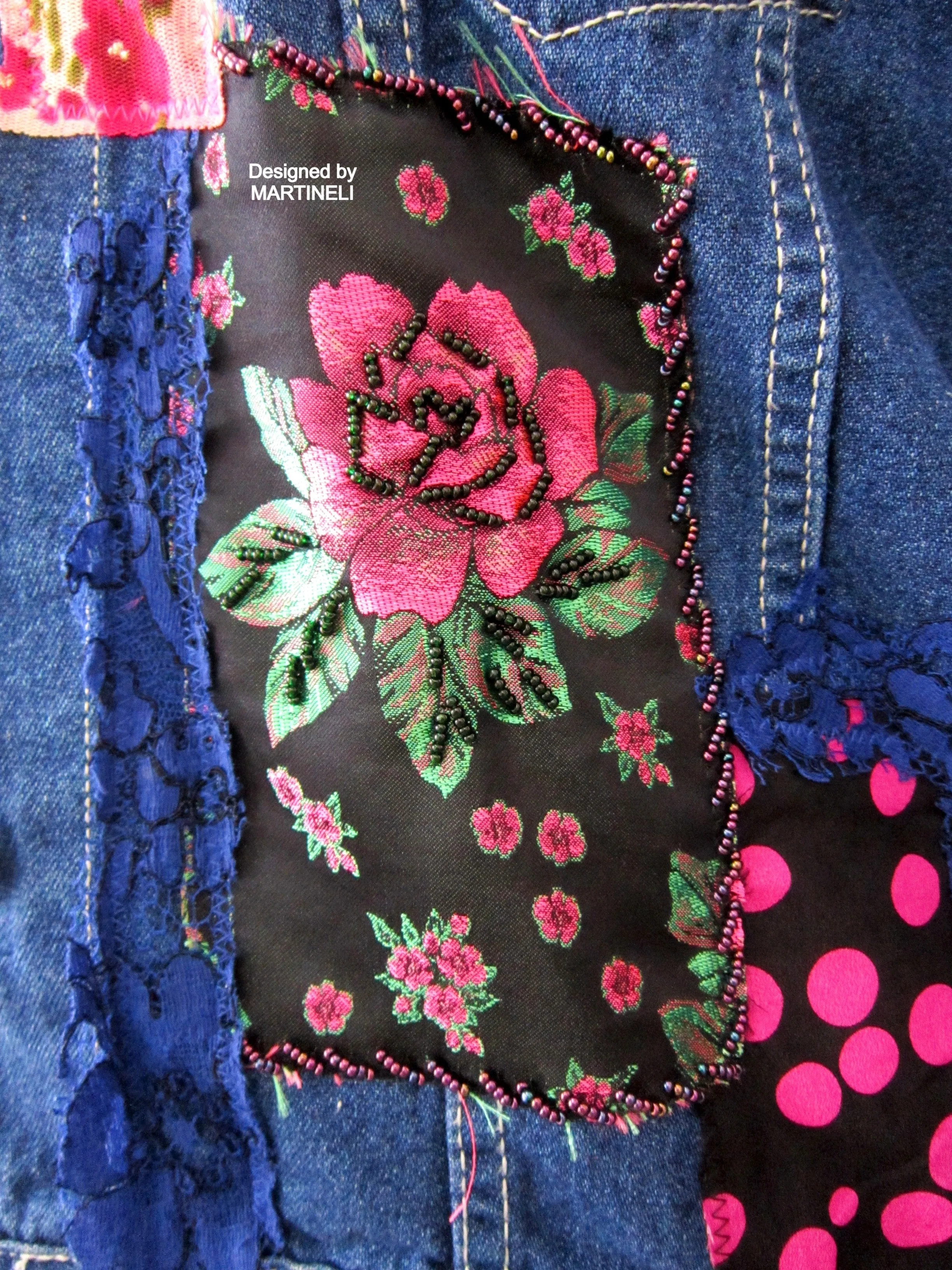 Embroidered Denim Jacket,M/L Denim Jacket Outfit