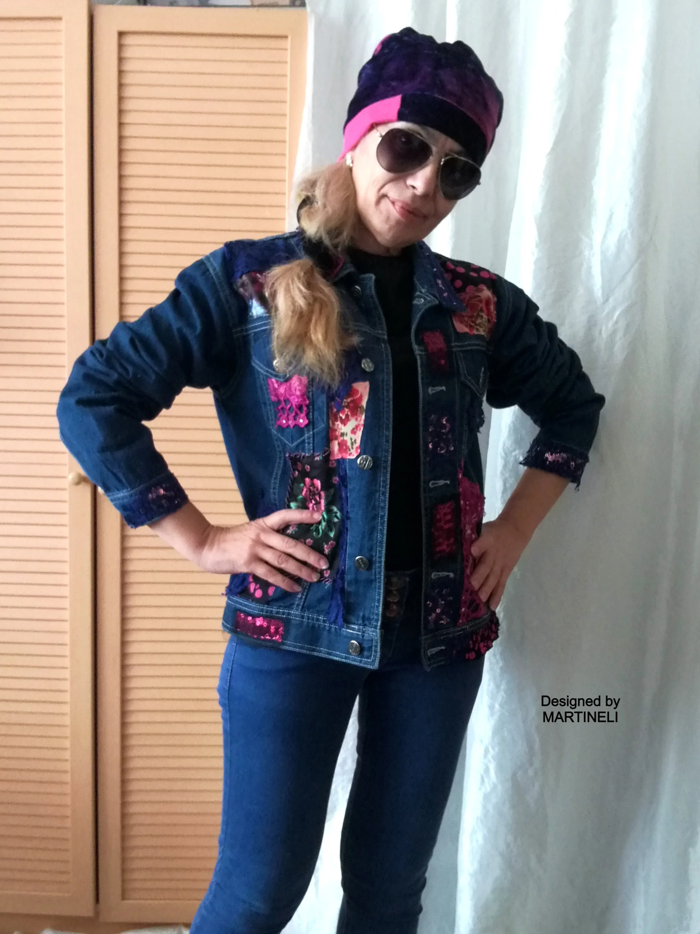Embroidered Denim Jacket,M/L Denim Jacket Outfit