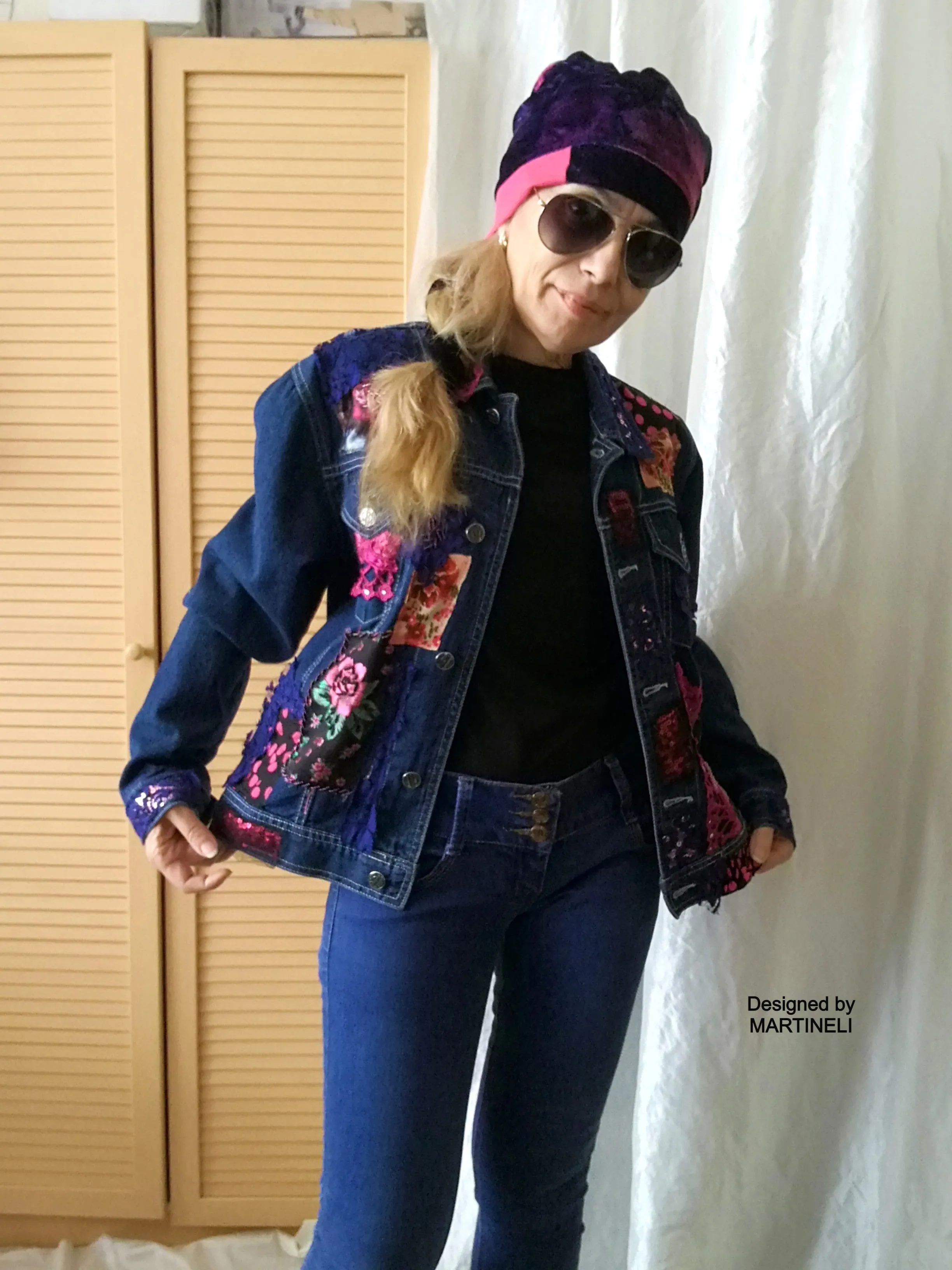 Embroidered Denim Jacket,M/L Denim Jacket Outfit