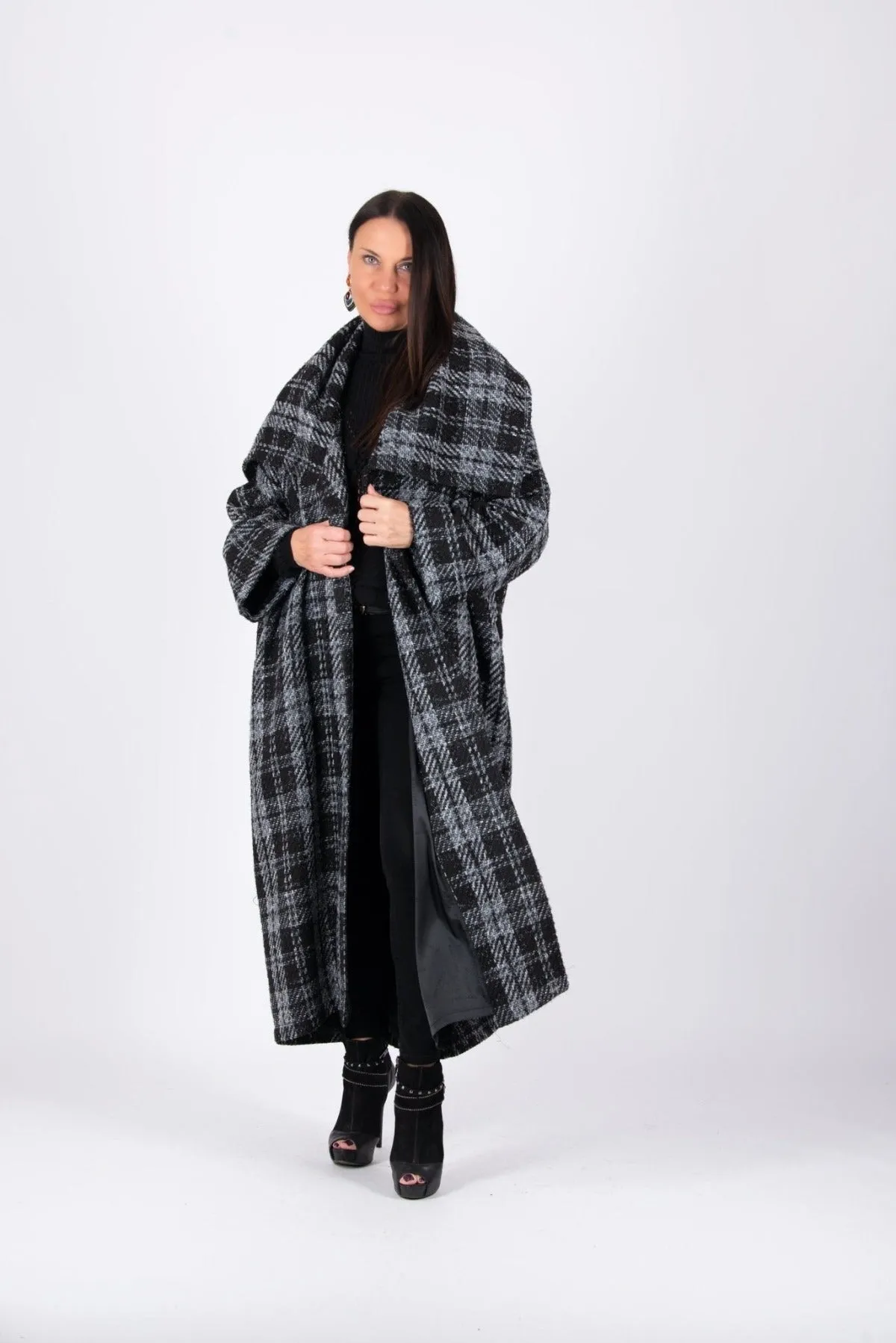 ERIN Long Plaid Coat ON SALE