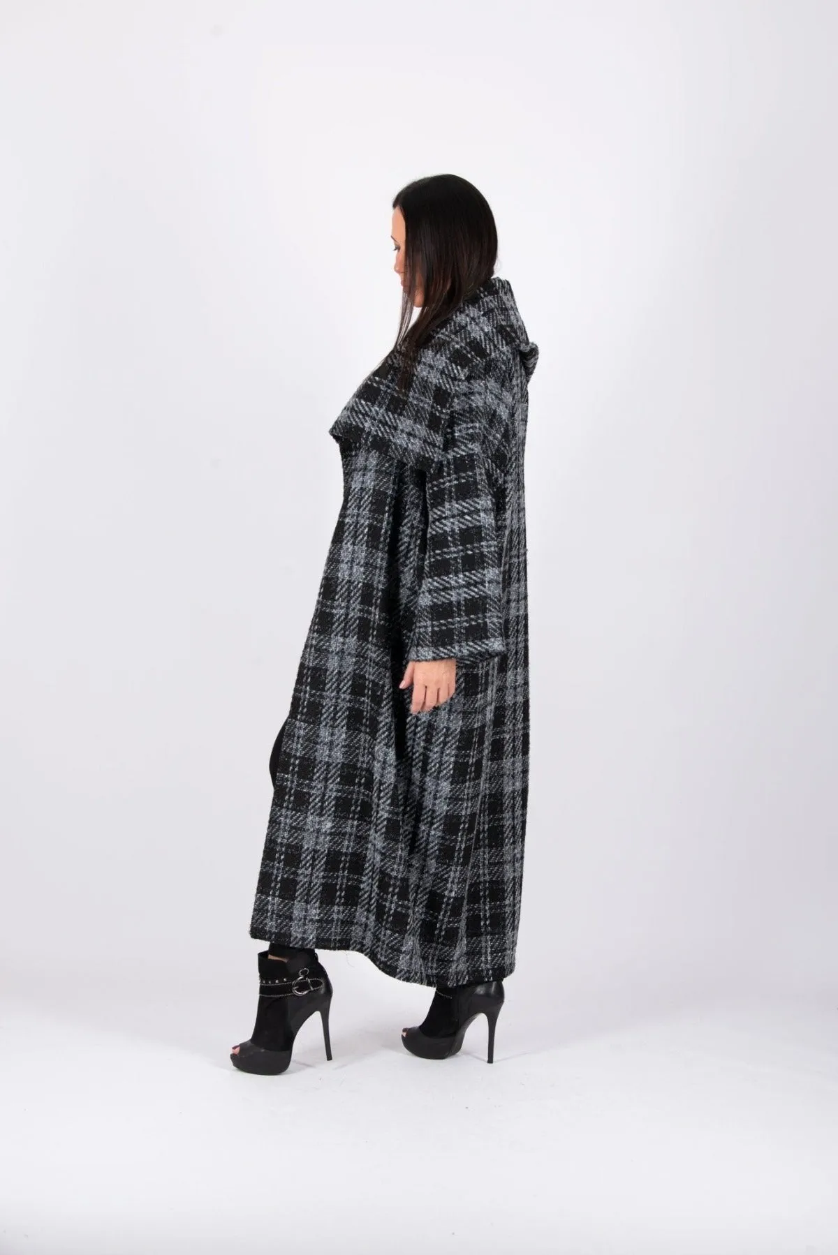 ERIN Long Plaid Coat ON SALE