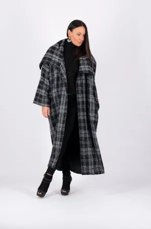 ERIN Long Plaid Coat ON SALE