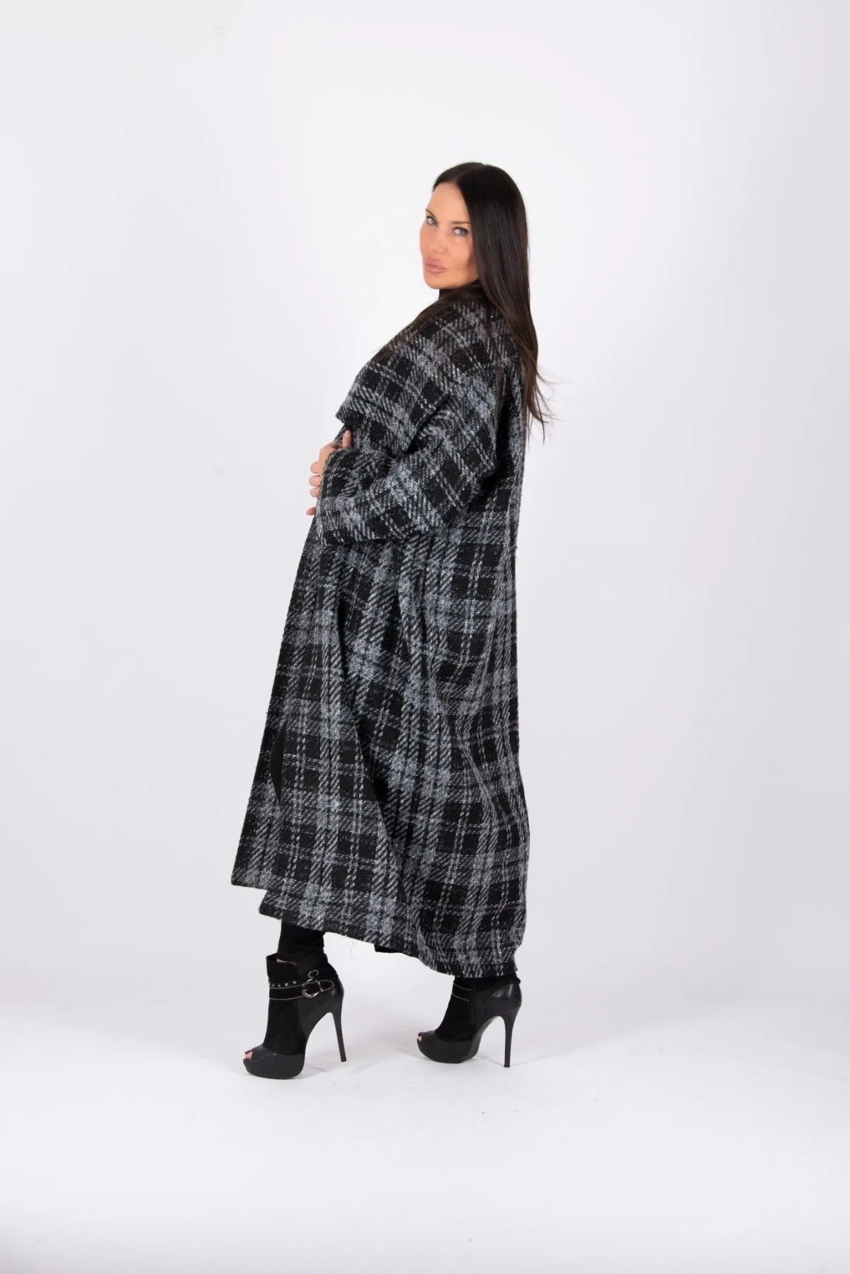 ERIN Long Plaid Coat ON SALE