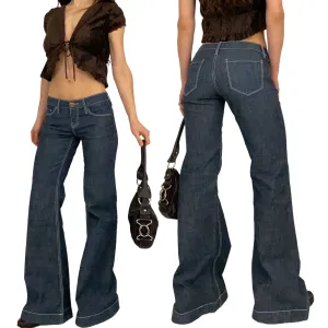 Flared Denim Trousers (XS)