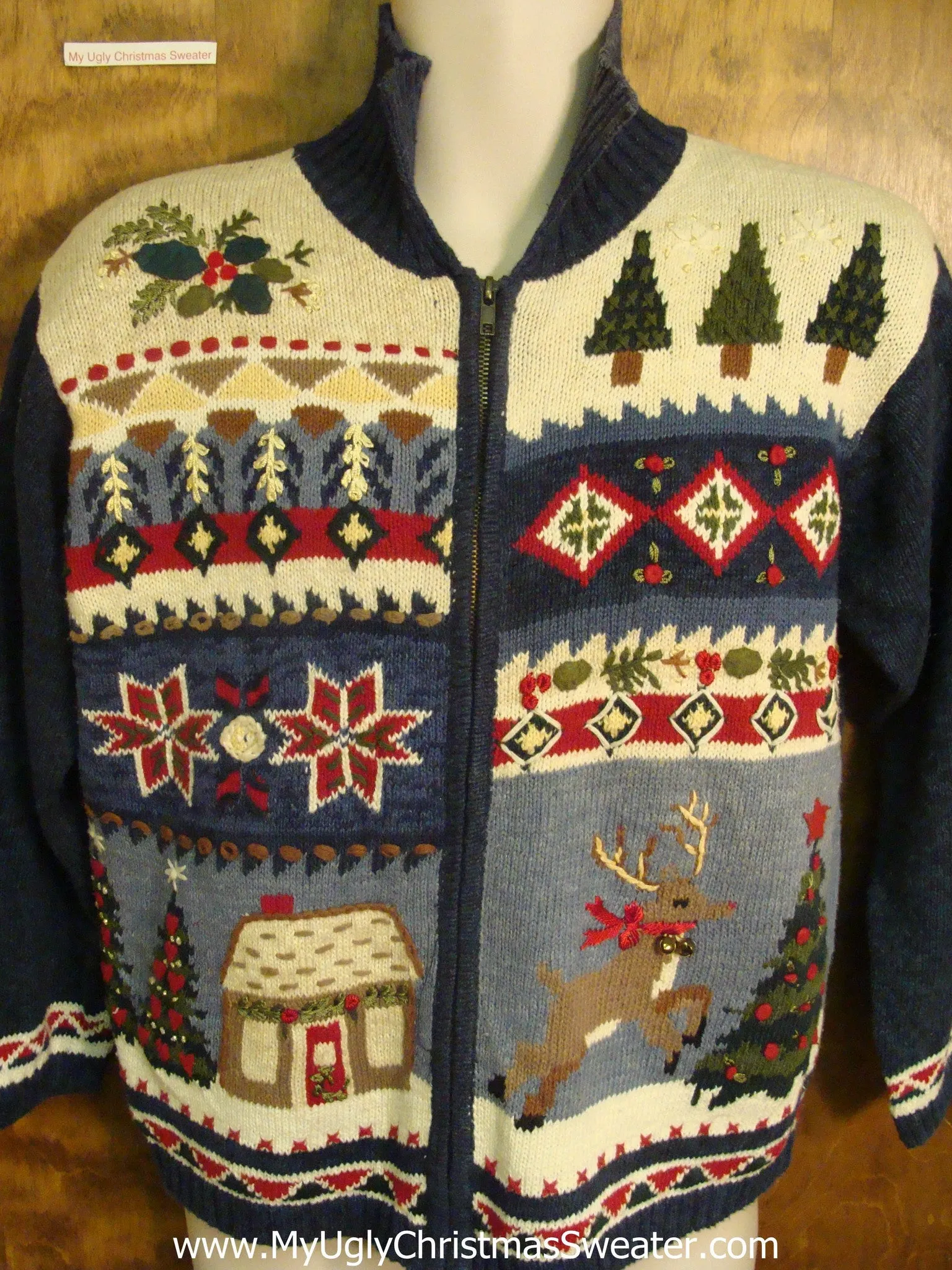 Galloping Rudolph Cheap Ugly Sweater for Xmas