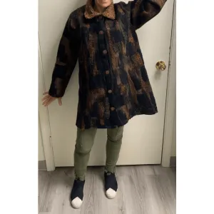 Hand Felt Brown Coat S/M