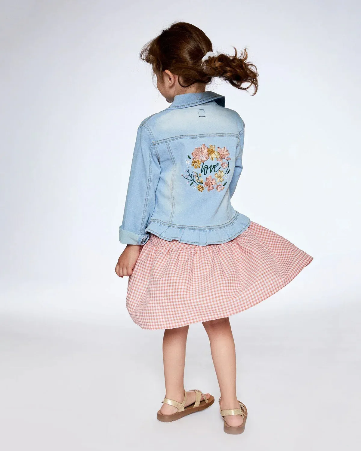 Jean Jacket Embroidery/Deux Par Deux
