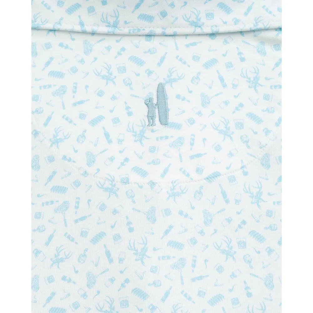 Johnnie-O Stag Night Featherweight Polo Shirt - Permafrost