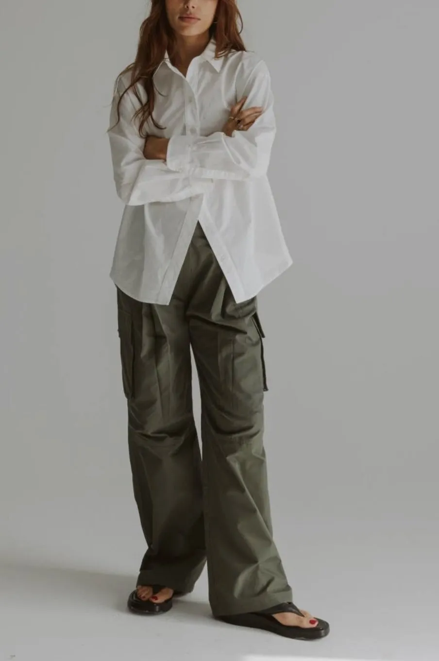 Maddie Army Green Cargo Pants LAST ONE! By Mod Ref