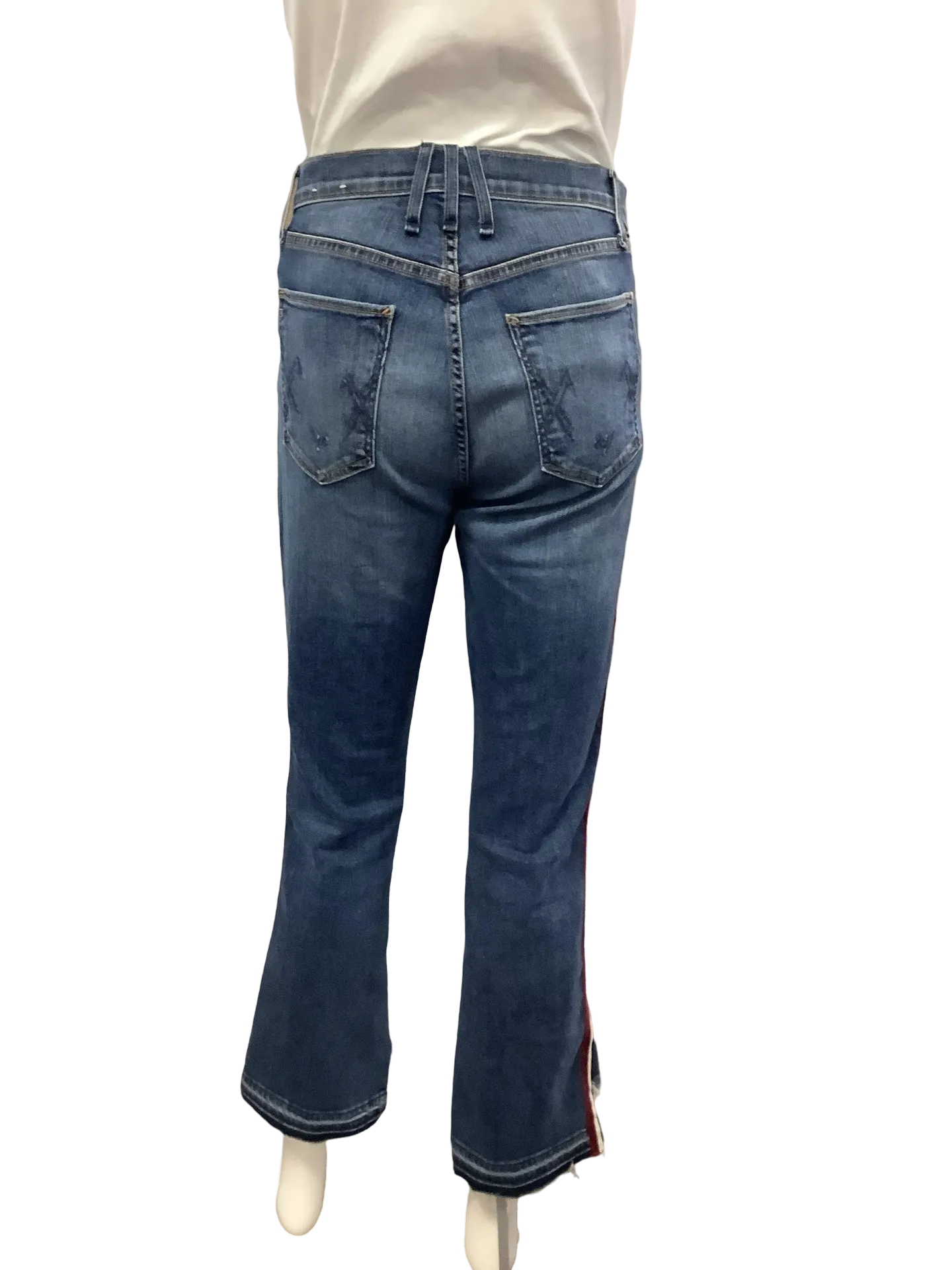 Mcguire Pant Jeans Raw Hi Low Hem Blue Size: 8/29