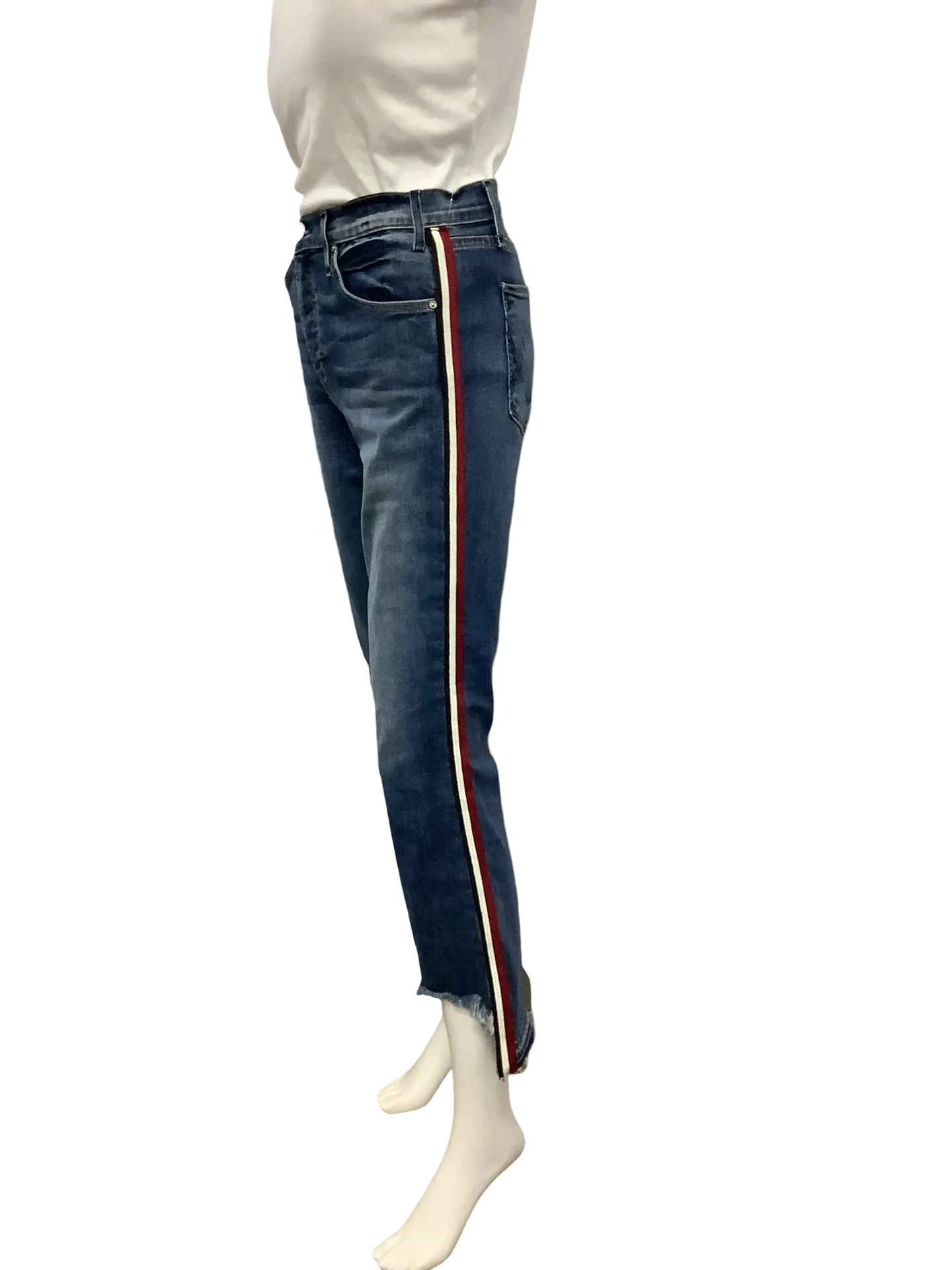 Mcguire Pant Jeans Raw Hi Low Hem Blue Size: 8/29