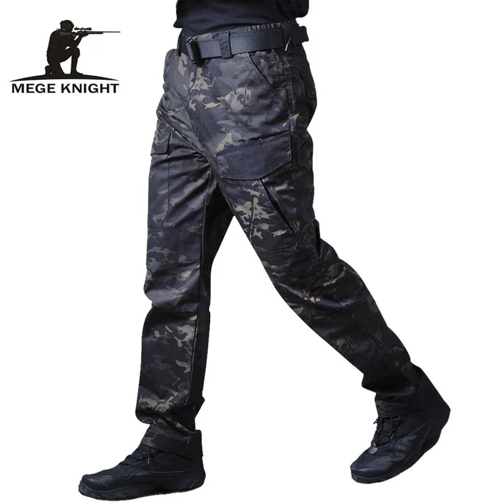 Mege Military Tactical Cargo Pants Male Casual Trousers Camouflage Dropship Joggers Motorcycle Work Clothes Pantalones Hombre