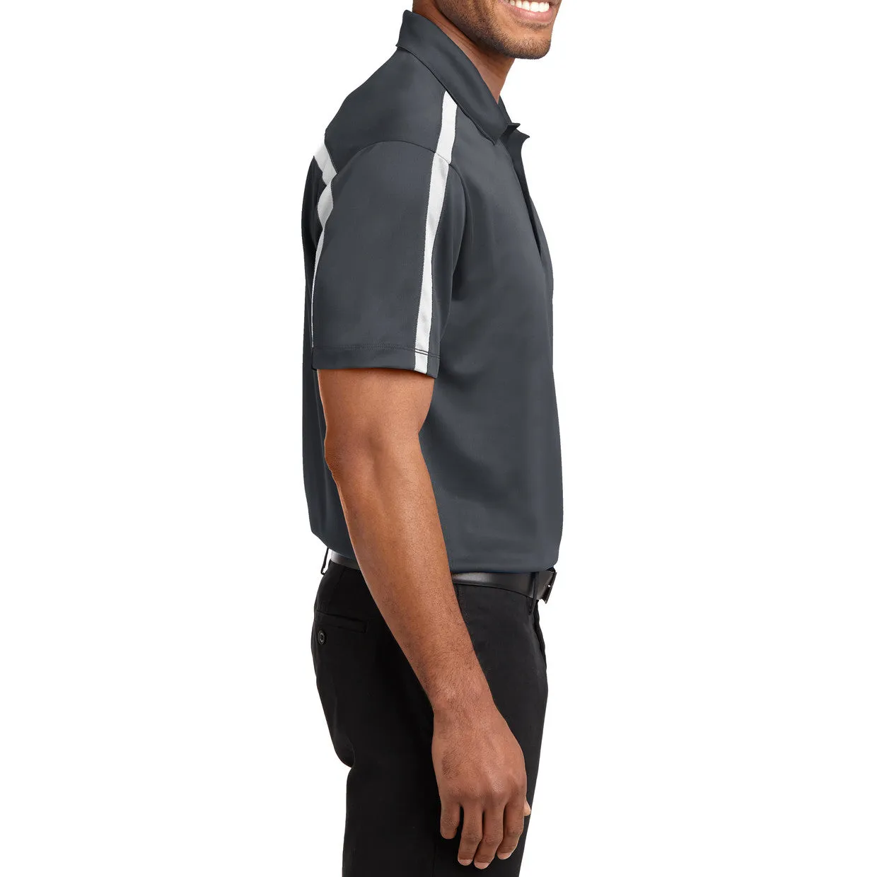 Men's Silk Touch Performance Colorblock Stripe Polo