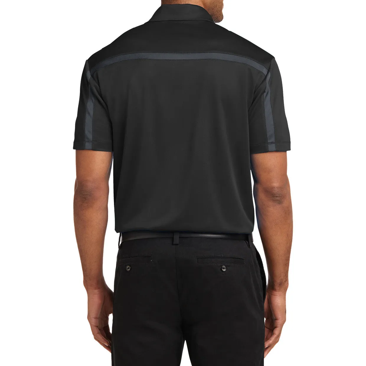 Men's Silk Touch Performance Colorblock Stripe Polo