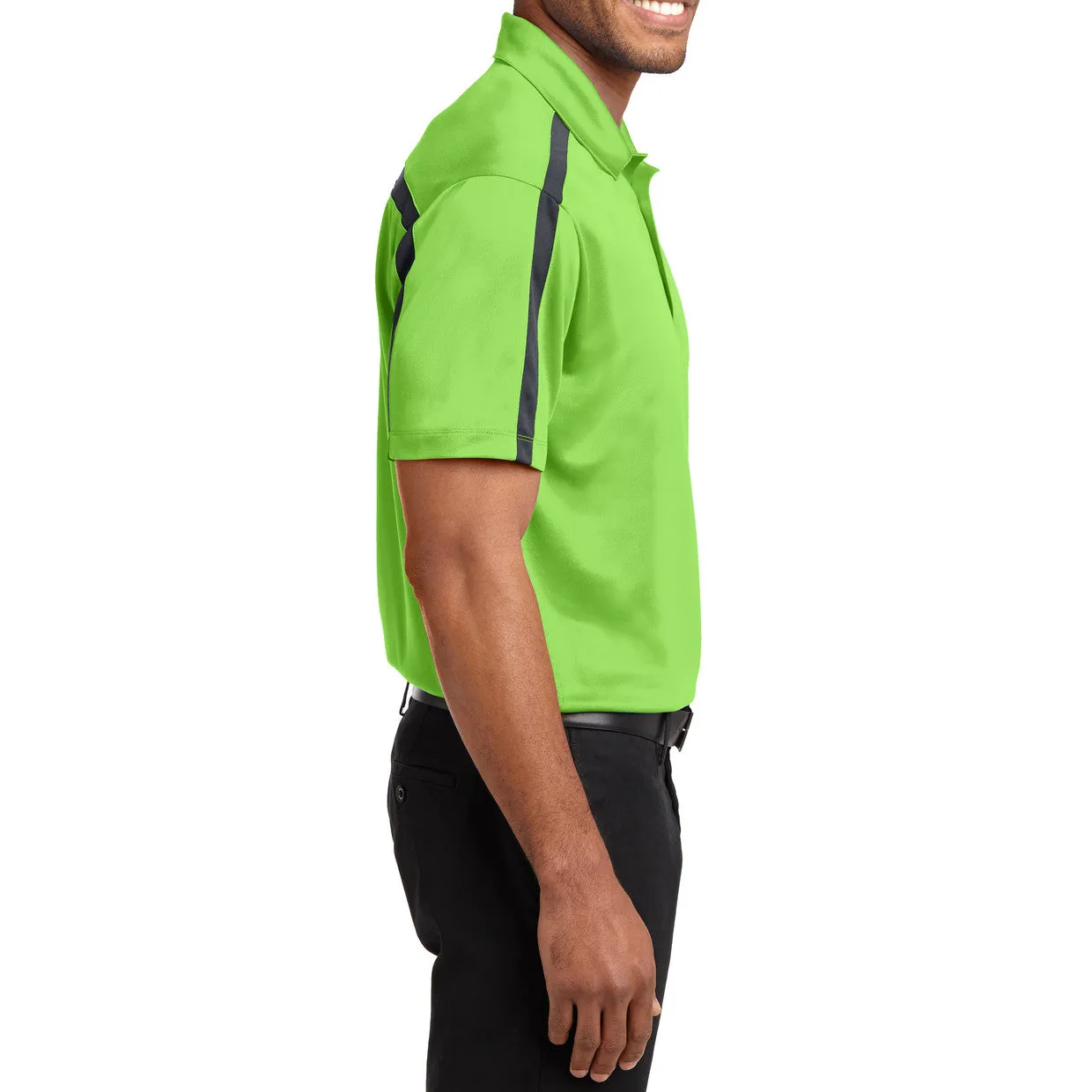 Men's Silk Touch Performance Colorblock Stripe Polo