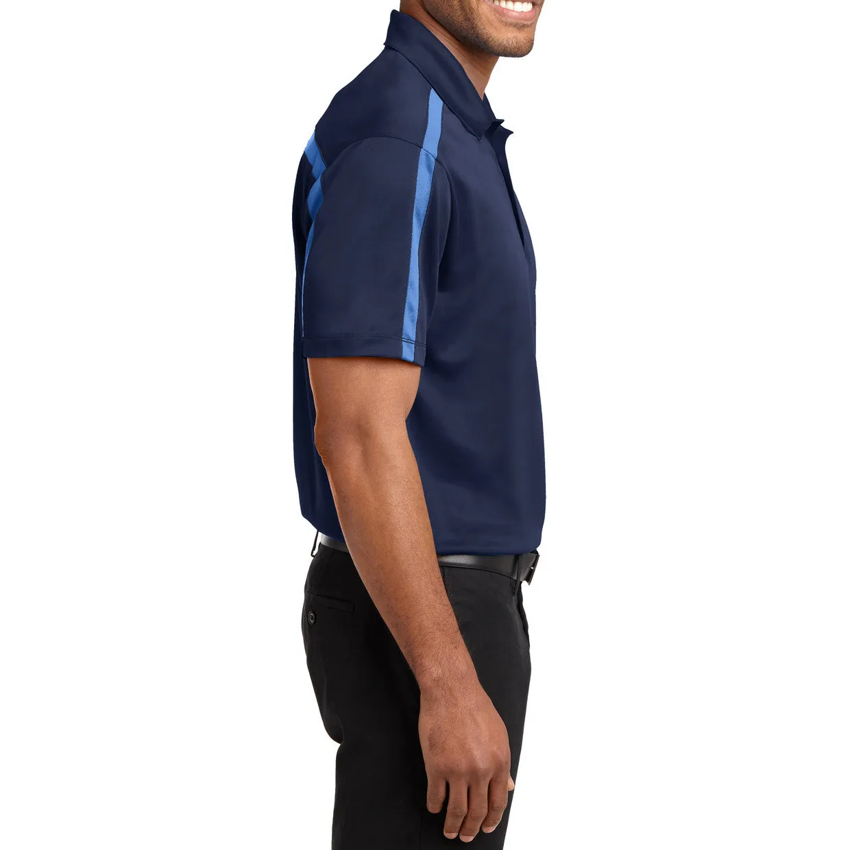 Men's Silk Touch Performance Colorblock Stripe Polo