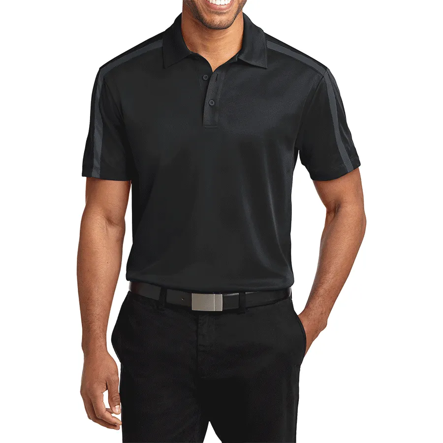 Men's Silk Touch Performance Colorblock Stripe Polo