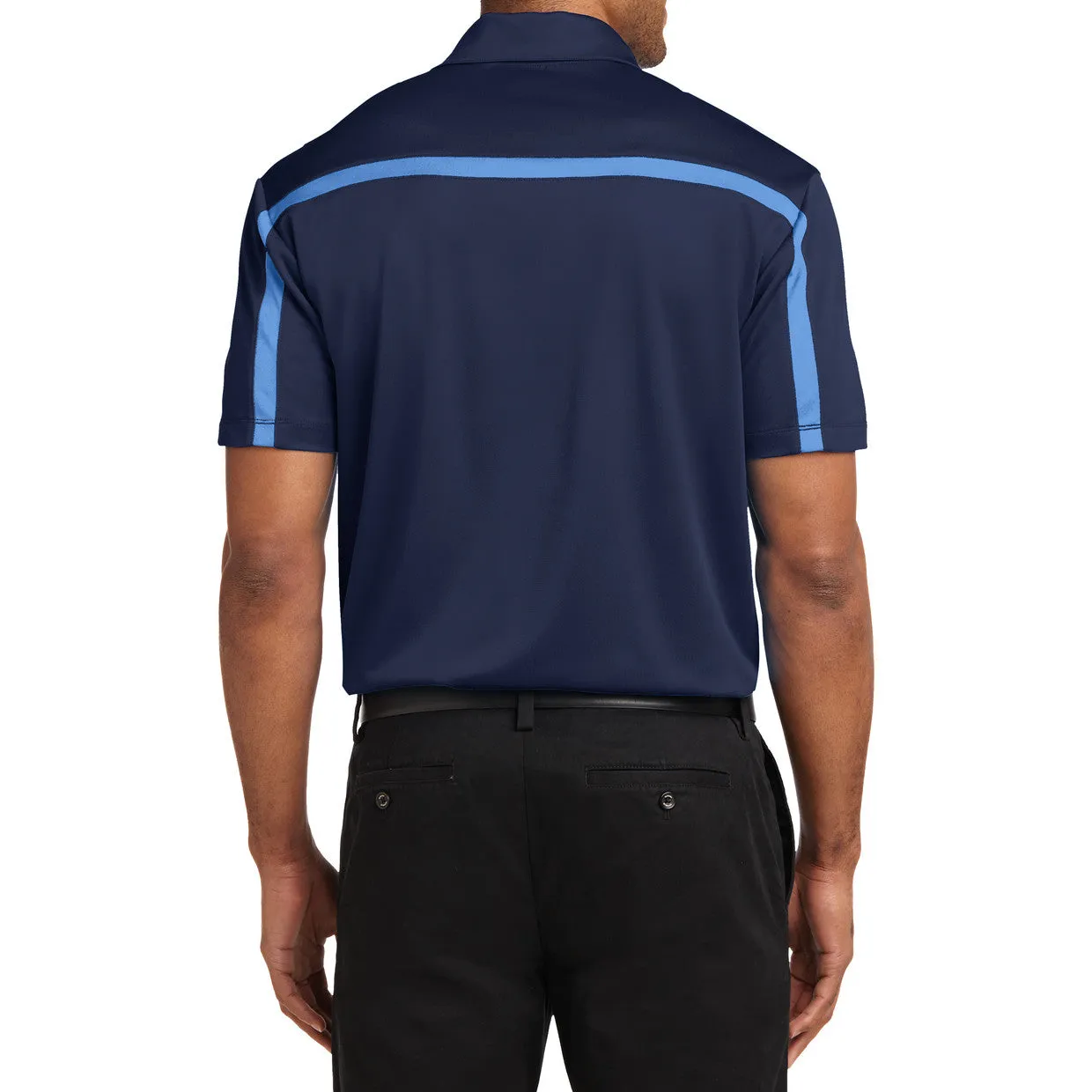 Men's Silk Touch Performance Colorblock Stripe Polo