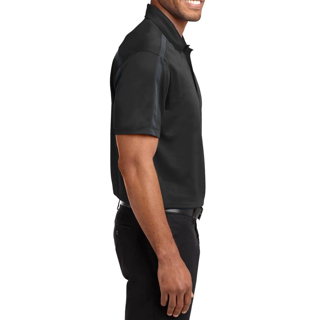 Men's Silk Touch Performance Colorblock Stripe Polo