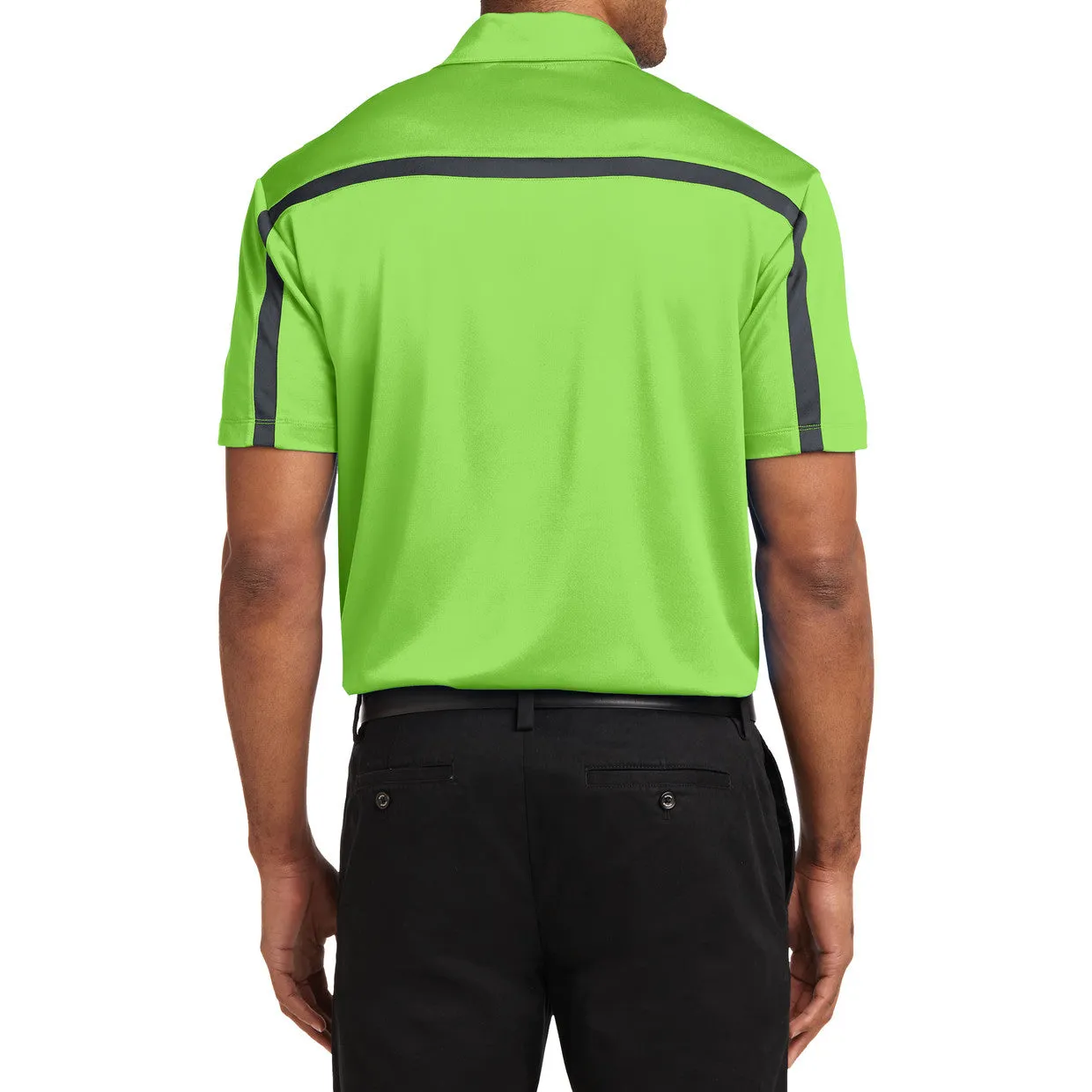 Men's Silk Touch Performance Colorblock Stripe Polo