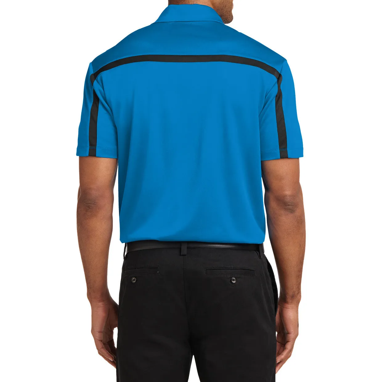 Men's Silk Touch Performance Colorblock Stripe Polo