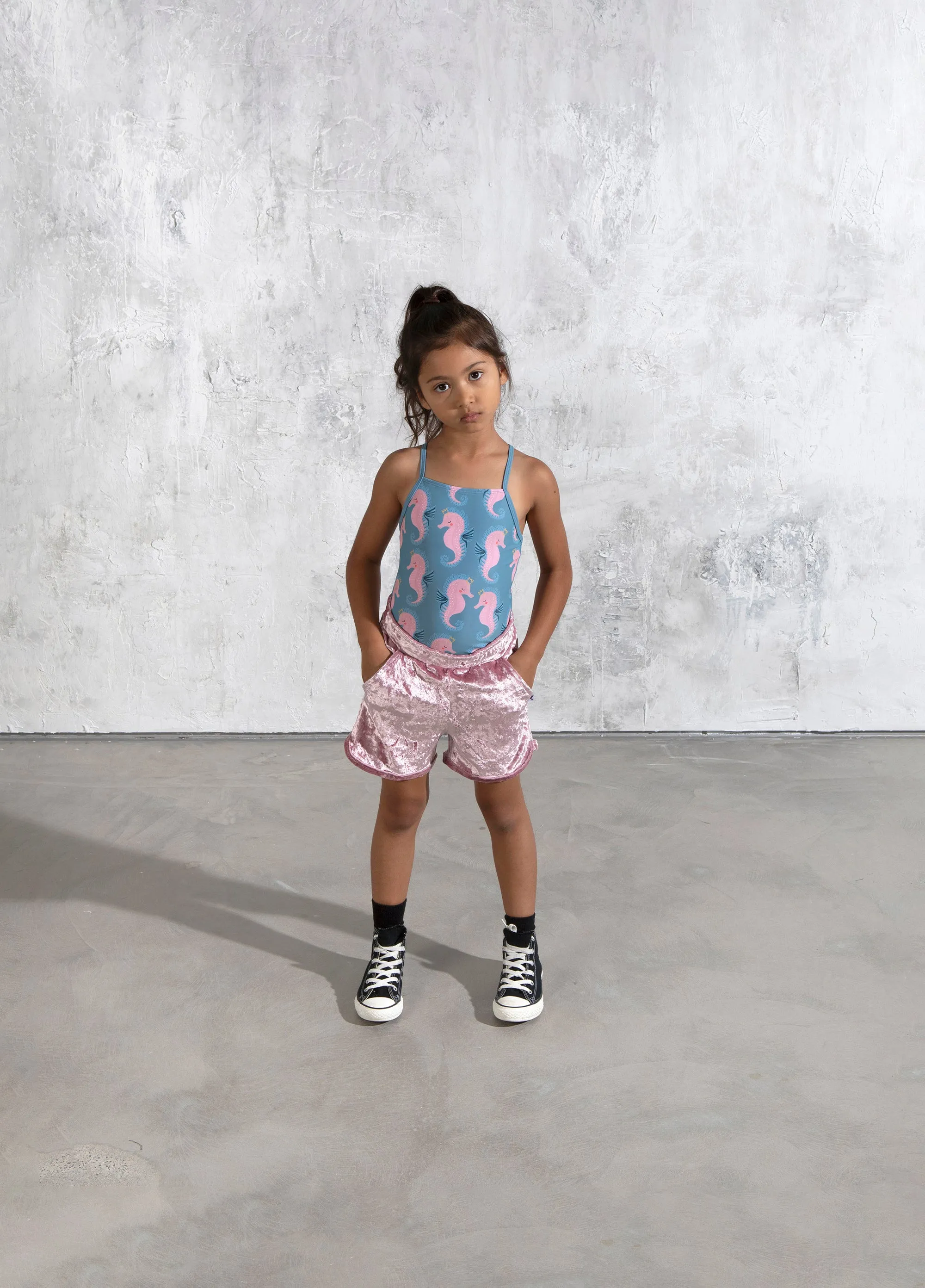 Minti Velvet Sport Short - Pink