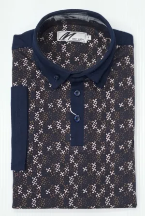 Mish Mash Elan Regular Fit Jersey Polo Shirt - Oak