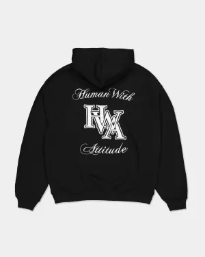 Monogram Hoodie Brodé - Black