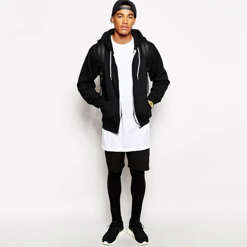 New men long fit t-shirt men t shirt men fit t-shirt knee length t-shirt summer 2022