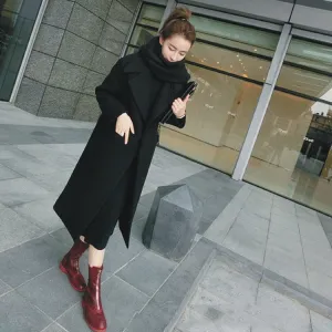 New Thicken Wool Long Coat